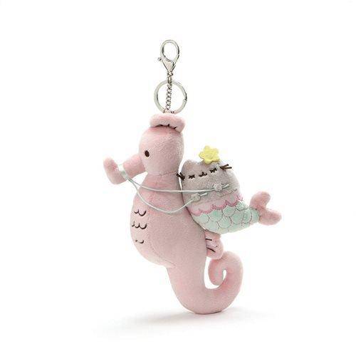 Pusheen the Cat Pusheen Mermaid Seahorse 8 1/2" Plush Key Chain - by gund