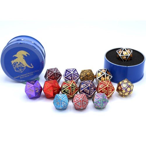 Quest's Reward Mystery D20 Dice (1 Random Dice per Pack) - Choose a Design - by Hymgho