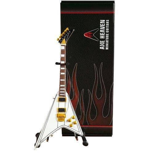 Randy Rhoads White Flying V Miniature Guitar Replica - by Axe Heaven