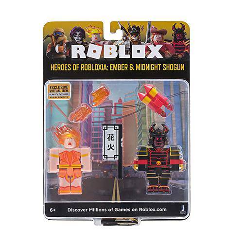 Roblox Celebrity Game Pack - Heroes of Robloxia: Ember & Midnight Shogun - by Jazwares