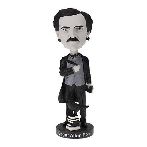 Royal Bobbles: Edgar Allan Poe Black & White Limited Edition Bobblehead - by Royal Bobbles