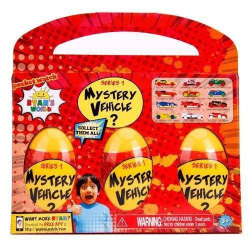 Ryan's World Mystery Egg 1:64 Scale Vehicle 3-Pack - by Jada Toys
