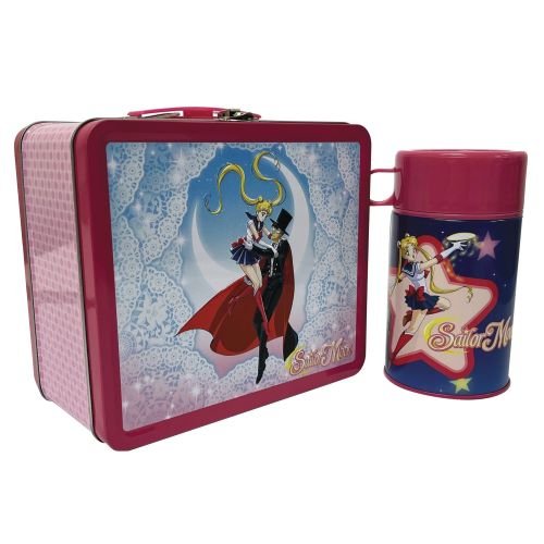 Sailor Moon and Tuxedo Mask Tin Titans Lunchbox with Thermos - Previews Exclusive - by Surreal Entertainment