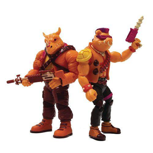 SDCC 2022 BST AXN Teenage Mutant Ninja Turtles Arcade Bebop and Rocksteady 5-Inch Action Figures PX - by The Loyal Subjects