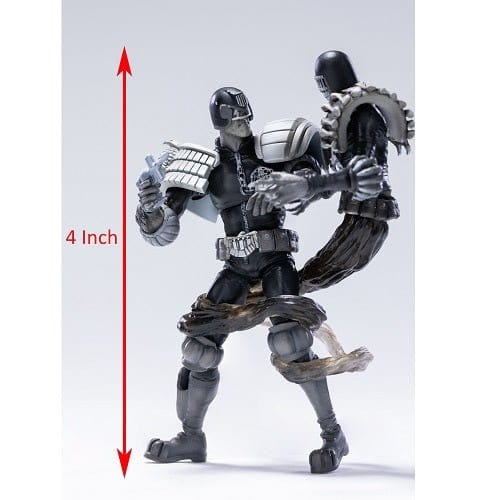 SDCC 2022 Judge Dredd VS Judge Death Black & White 1/18 Scale Figure 2 Pack - by Hiya Toys