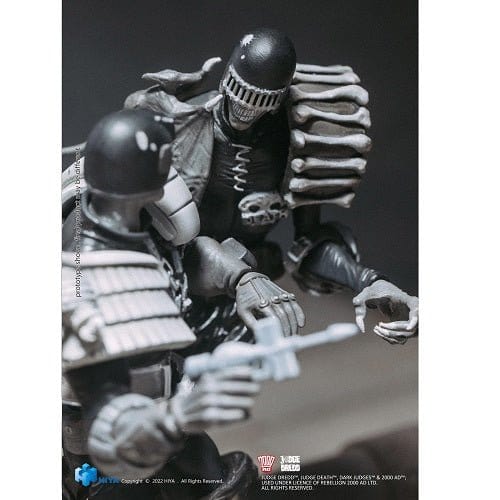 SDCC 2022 Judge Dredd VS Judge Death Black & White 1/18 Scale Figure 2 Pack - by Hiya Toys