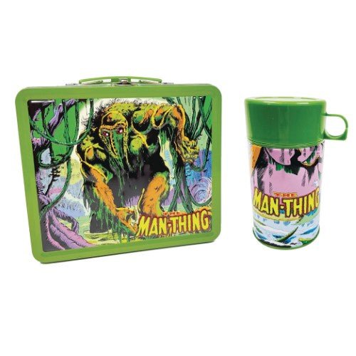 SDCC 2023 Tin Titans Marvel Man-Thing Lunchbox with Thermos - Previews Exclusive - by Surreal Entertainment