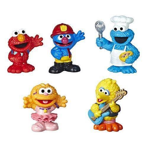 Sesame Street Neighborhood Friends Mini-Figures - Elmo/Cookie/Abby/Grover/Big Bird - by Hasbro