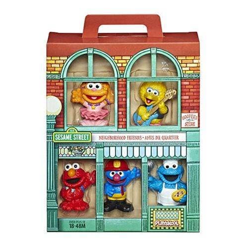 Sesame Street Neighborhood Friends Mini-Figures - Elmo/Cookie/Abby/Grover/Big Bird - by Hasbro