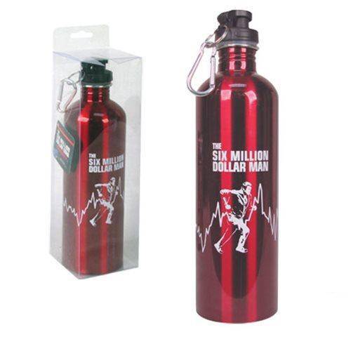 Six Million Dollar Man 750 ml Water Bottle - by Bif Bang Pow!