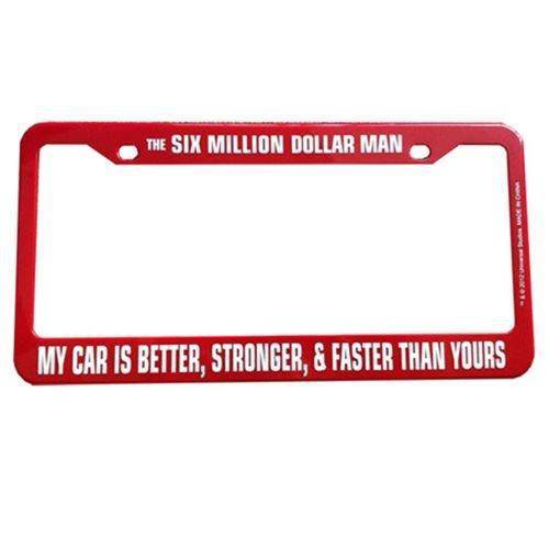 Six Million Dollar Man License Plate Frame - by Bif Bang Pow!