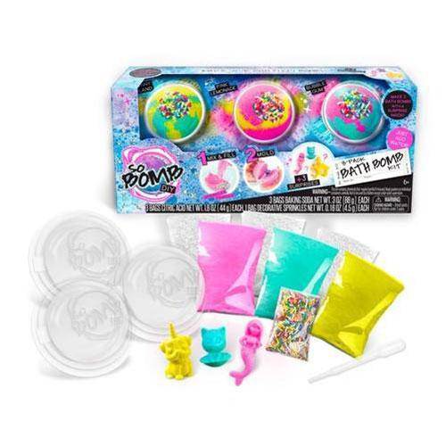 So Bomb DIY - Bath Bomb 3 Pack - Sunny Island/Pink Lemonade/Bubble Gum - by Canal Toys USA