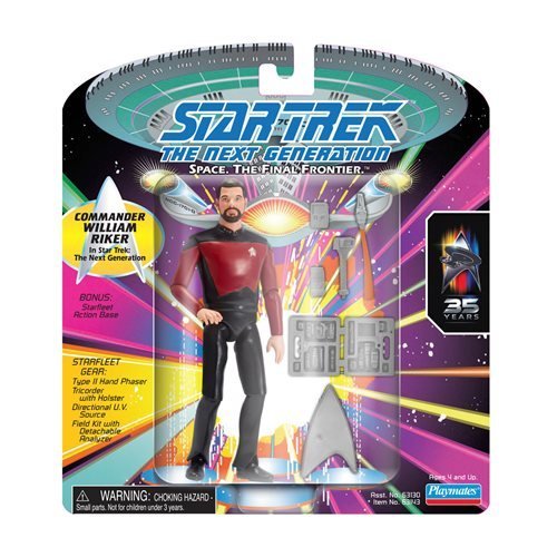 Star Trek Classic Star Trek: The Next Generation Commander William Riker 5-Inch Action Figure - by Playmates