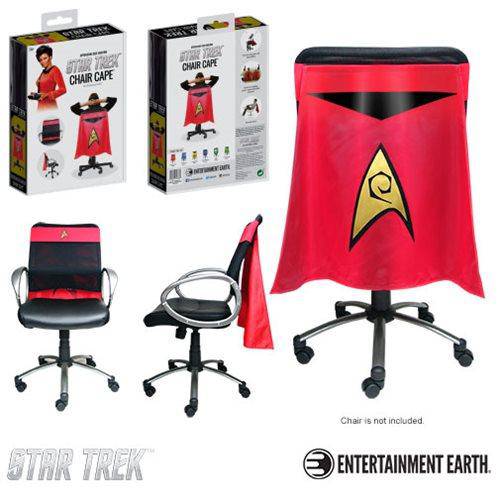 Star Trek: The Original Series Operations Red Uniform Chair Cape - by Entertainment Earth