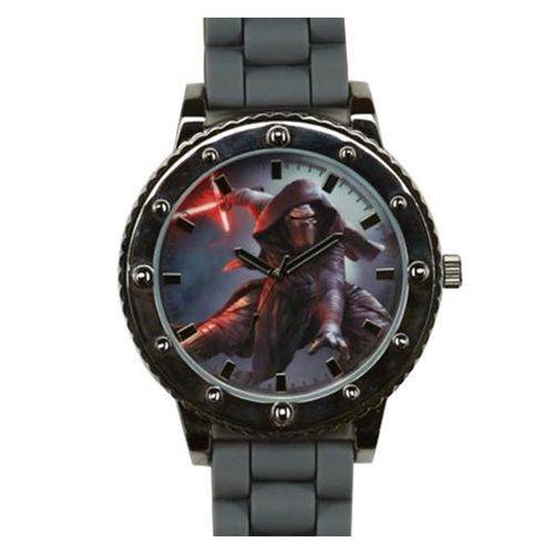 Star Wars: Episode VII - The Force Awakens Kylo Ren Gray Silicone Strap Watch - by Accutime