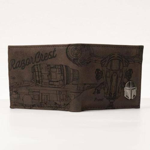 Star Wars: Mandalorian Etched PU Bifold Wallet - Entertainment Earth Exclusive - by Bioworld