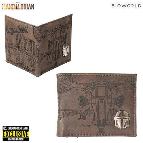 Star Wars: Mandalorian Etched PU Bifold Wallet - Entertainment Earth Exclusive - by Bioworld