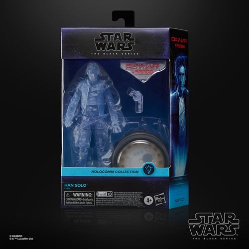 Star Wars The Black Series Holocomm Collection Han Solo 6-Inch Action Figure with Light-Up Holopuck - by Hasbro