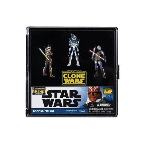 Star Wars: The Clone Wars Enamel Pin Set - Entertainment Earth Exclusive - by Monogram