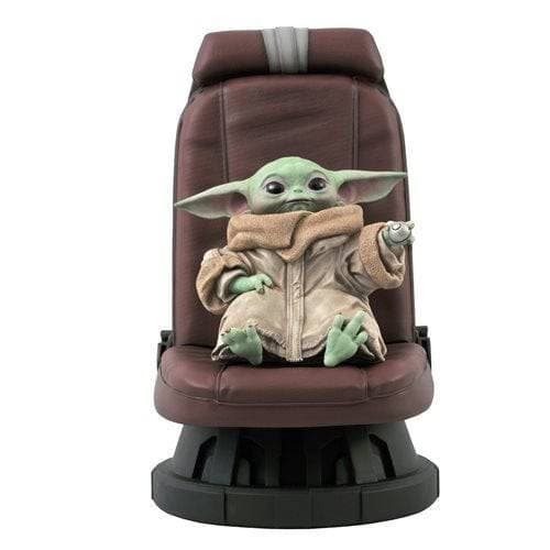 Star Wars The Mandalorian Child in Chair 1:2 Scale Statue - by Gentle Giant