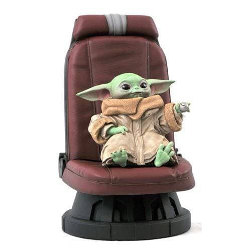 Star Wars The Mandalorian Child in Chair 1:2 Scale Statue - by Gentle Giant