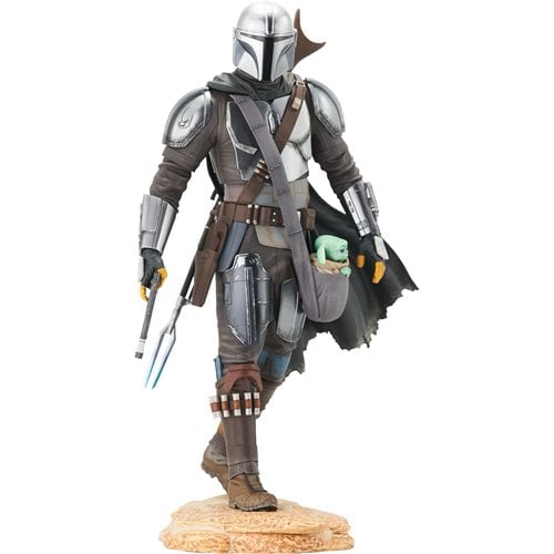 Star Wars The Mandalorian W/Child Premier Collection Statue - by Diamond Select