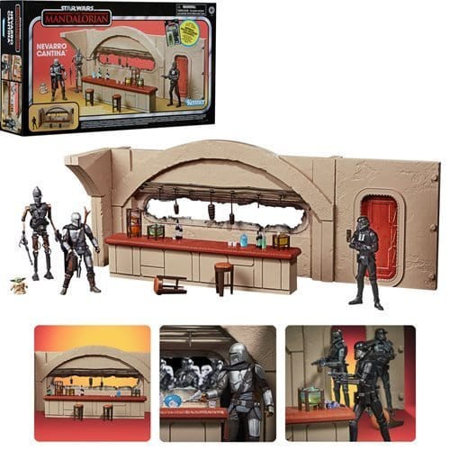 Star Wars The Vintage Collection Nevarro Cantina Playset with Imperial Death Trooper Action Figure - by Hasbro