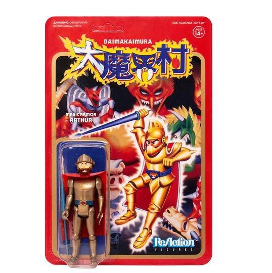 Super7 Ghosts N Goblins Reaction Figure - Arthur With Armor (Gold)(Japanese) - by Super7