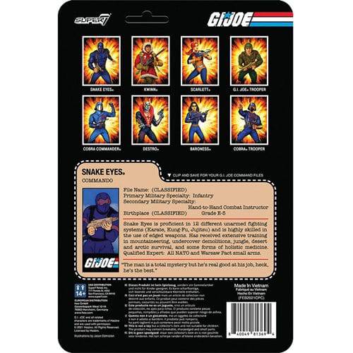 Super7 G.I. Joe 3 3/4-Inch ReAction Figure - Select Figure(s) - by Super7