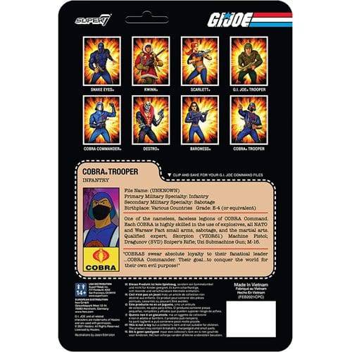 Super7 G.I. Joe 3 3/4-Inch ReAction Figure - Select Figure(s) - by Super7