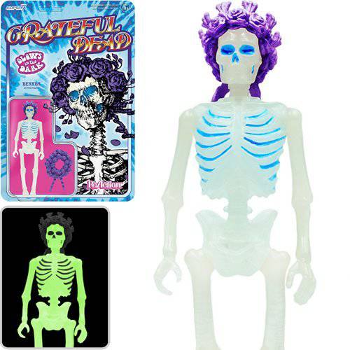 Super7 Grateful Dead Glow-in-the-Dark Bertha 3 3/4-Inch ReAction Figure - by Super7