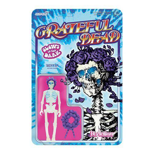 Super7 Grateful Dead Glow-in-the-Dark Bertha 3 3/4-Inch ReAction Figure - by Super7