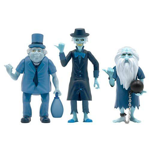 Super7 Haunted Mansion Hitchhiking Ghosts 3 3/4-Inch ReAction Figure Set of 3 - SDCC Exclusive - by Super7