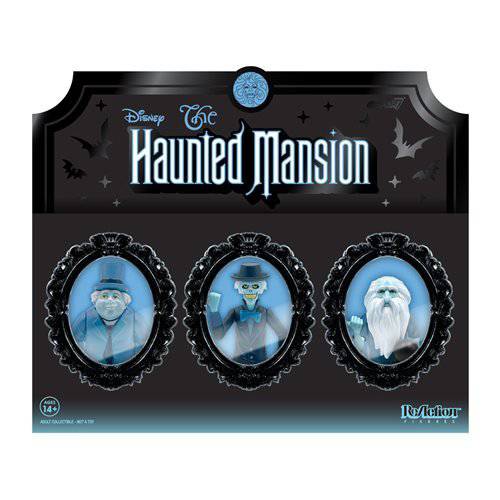 Super7 Haunted Mansion Hitchhiking Ghosts 3 3/4-Inch ReAction Figure Set of 3 - SDCC Exclusive - by Super7