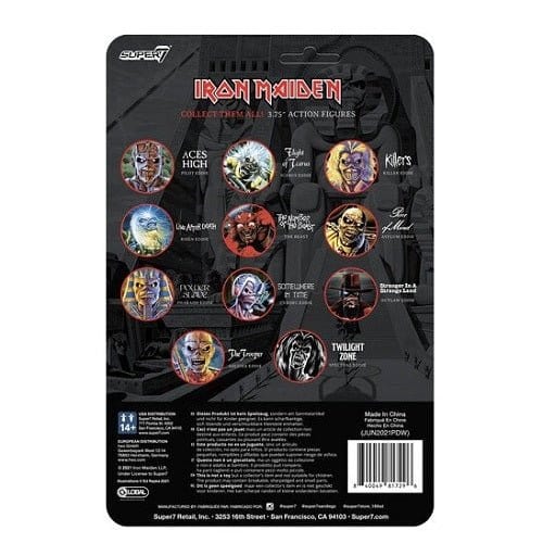 Super7 Iron Maiden Reaction Figure (Glow) (AE Exclusive) - Select Figure(s) - by Super7