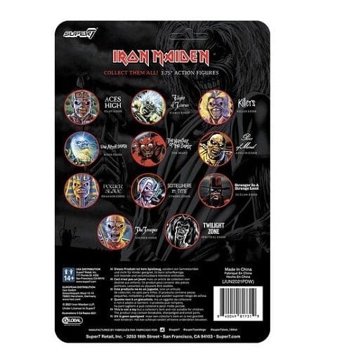 Super7 Iron Maiden Reaction Figure (Glow) (AE Exclusive) - Select Figure(s) - by Super7