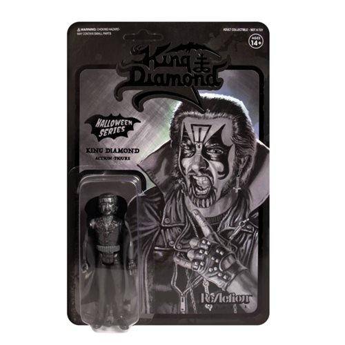 Super7 King Diamond Black 3 3/4-Inch ReAction Figure - by Super7