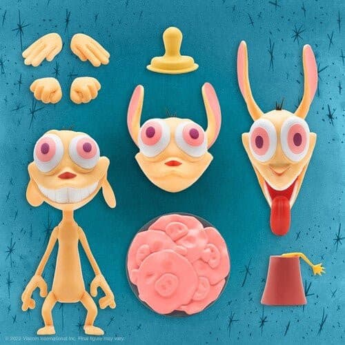 Super7 Ren & Stimpy Deluxe 6-Inch Action Figure - Select Figure(s) - by Super7