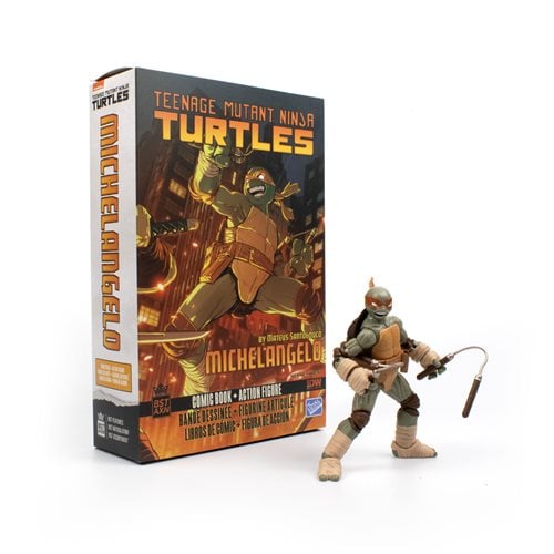 Teenage Mutant Ninja Turtles BST AXN IDW Michelangelo Action Figure and Comic Book Set - by The Loyal Subjects