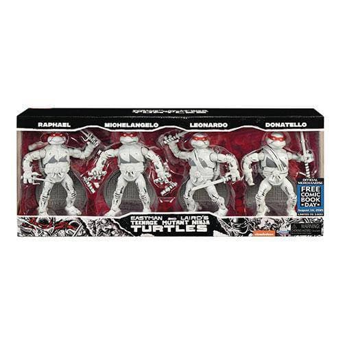 Teenage Mutant Ninja Turtles Ninja Elite Black and White Action Figure 4-Pack - FCBD 2021 Previews Exclusive - by Playmates