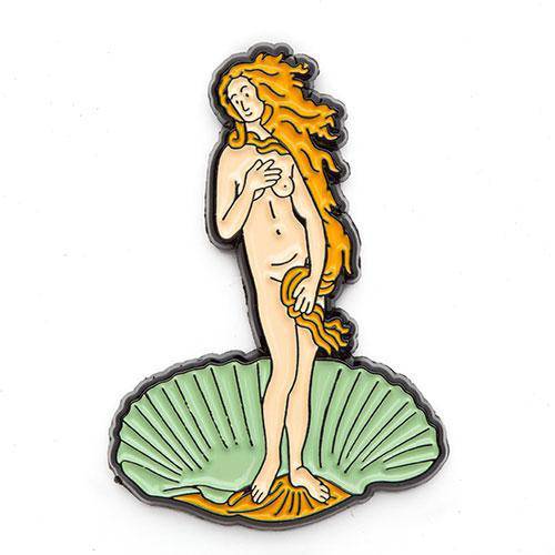 The Birth of Venus Enamel Pin - Today is Art Day - by Today Is Art Day