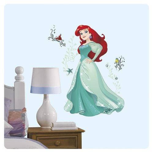 The Little Mermaid Ariel Disney Sparkling Princess Peel and Stick Giant Wall Decals - by Roommates