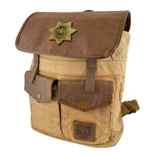 The Walking Dead Sheriff Rick Grimes' Desert Brown Backpack - by The Coop