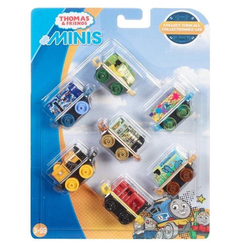 Thomas & Friends Minis Vehicle 7-Pack - Belle/Gator/Salty/Henry/Stephen - by Fisher-Price