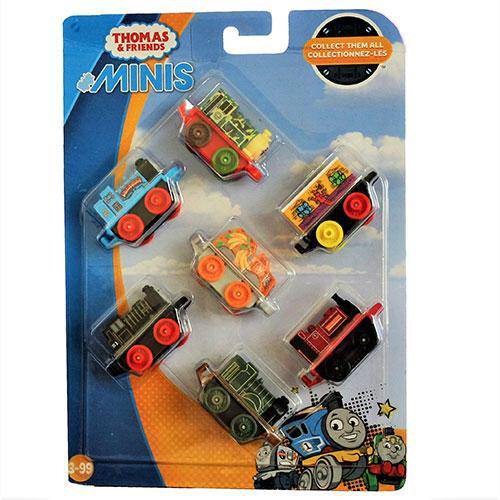 Thomas & Friends Minis Vehicle 7-Pack - Flynn/Hiro/Edward/Emily/Victor - by Fisher-Price