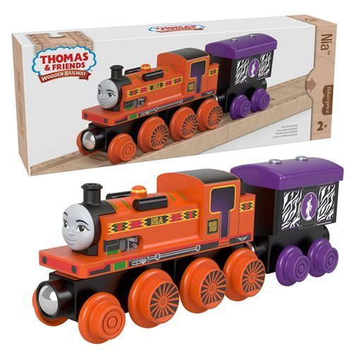 Thomas & Friends Wooden Railway Nia Engine and Cargo Car - by Fisher-Price