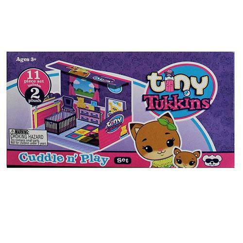 Tiny Tukkins - Fox & Cuddle n' Play Den Set - by Beverly Hills Teddy Bear Company