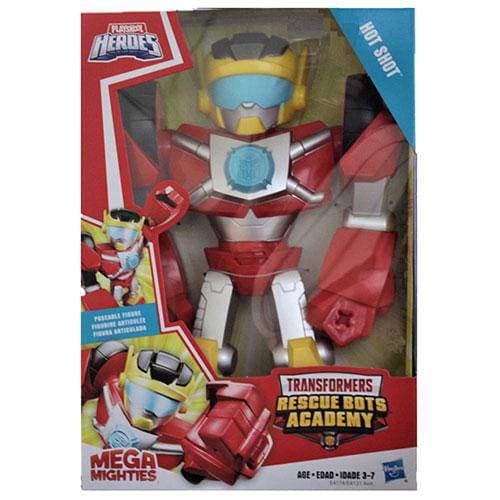 Transformers Rescue Bots Academy Mega Mighties 9-Inch Action Figure -Hot Shot - by Hasbro