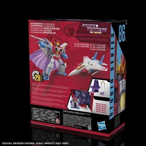 Transformers Studio Series 86 Leader Class Coronation Starscream - by Hasbro