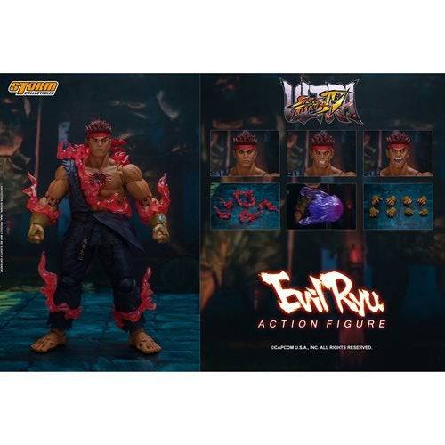 Ultimate Street Fighter IV Evil Ryu 1:12 Scale Action Figure - by Storm Collectibles